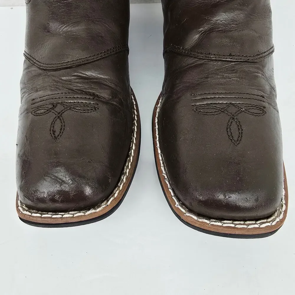 Smoky Mountain Girl's Western Cowgirl Boots Purple Brown 6.5